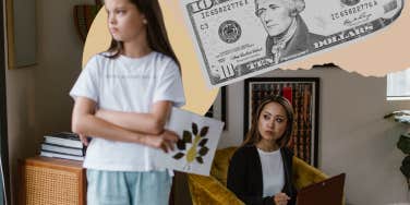 mother and daughter at odds