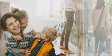 Woman leaving marriage and finding her kids and her are much happier