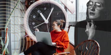 Woman taking time back 