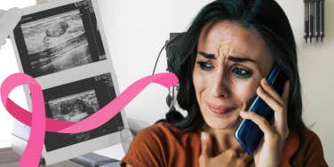 Woman calling ex husband after breast cancer diagnosis