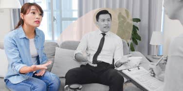 Man and woman at counseling