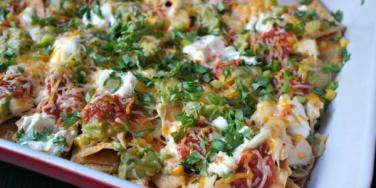 Spicy Pineapple Lime Chicken Nachos