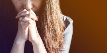 woman praying