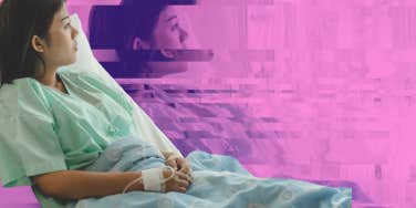 woman alone during miscarriage