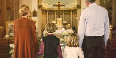 family at the church