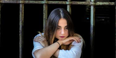 woman who is feeling upset