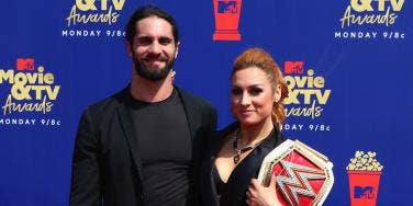 Seth Rollins and Becky Lynch