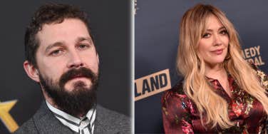 Shia Labeouf on the left, Hilary Duff on the right