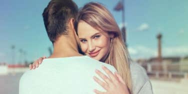 couple hugging