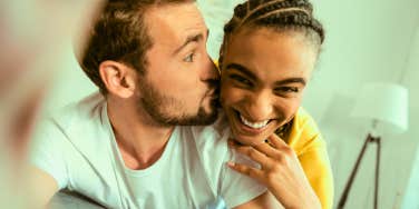 couples who have met their soulmate smiling together