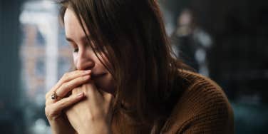 sad woman going through breakup