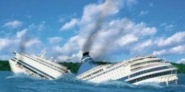 sinking ship