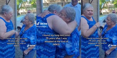 Sisters reuniting after adoption