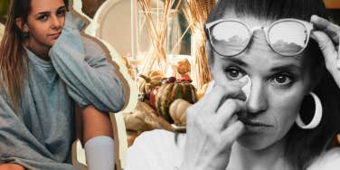 Daughter coming from for holidays, mother crying