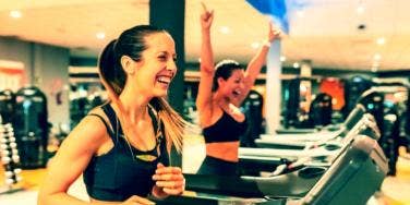 women on treadmills