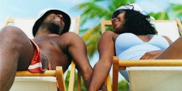 photo of couple on beach