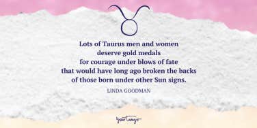 Linda Goodman taurus quote