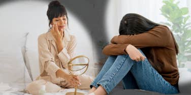 woman feeling depressed, taking steps for self care