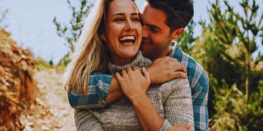 couple hugging