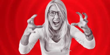 woman screaming