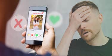 Man on a dating app