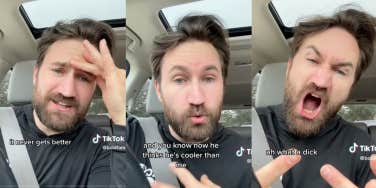 TikTok dad talking about his teenage son