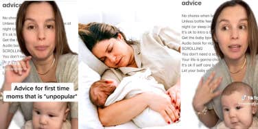 Sleep consultant, mom with baby