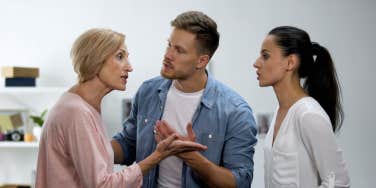woman arguing with mother-in-law