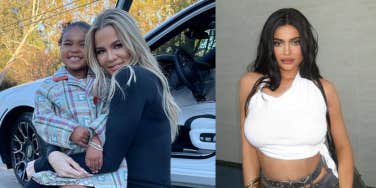 True Thompson, Khloe Kardashian, Kylie Jenner