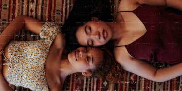 Same sex couple, viewing each other as equals