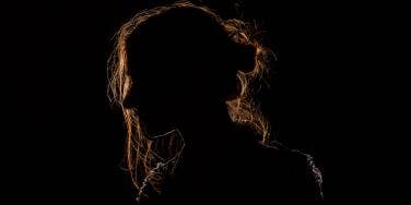 silhouette of woman