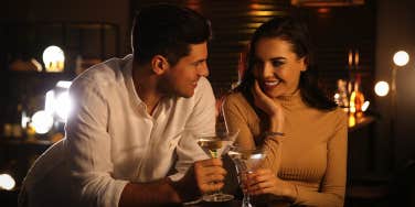 couple at bar