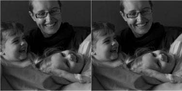 photo of author with child provided by author