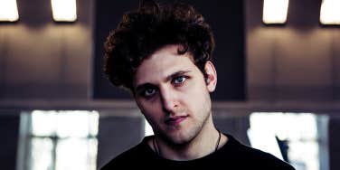 man staring