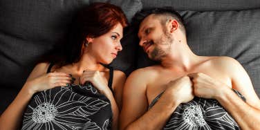 couple laying in bed
