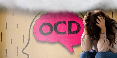Woman with OCD brain