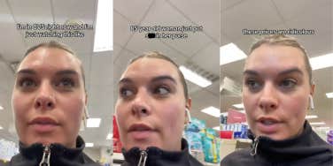 tiktoker watching elderly person shoplift