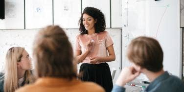 woman leader in the boardroom