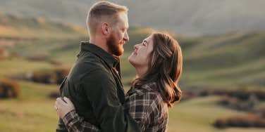 couple looking at each other lovingly