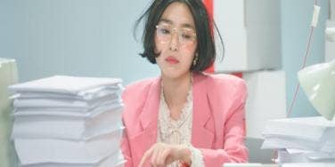 office woman at her desk