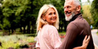 happy middle aged couple