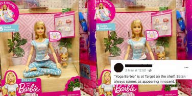 Yoga Barbie, Facebook post