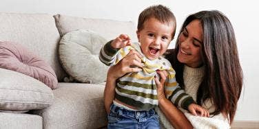 mother and toddler son