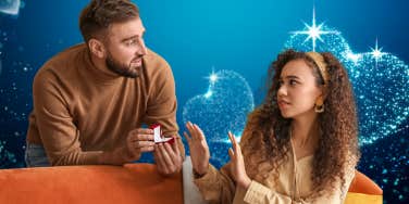 woman having second thoughts