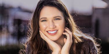 woman smiling