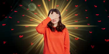 woman ignoring her intuition