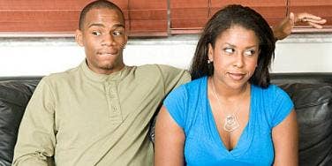 uncomfortable couple
