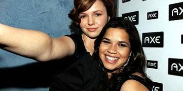 America Ferrera and Amber Tamblyn America Ferrera and Amber Tamblyn