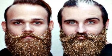 Glitter beards. Glitter beards.