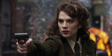 'Agent Carter' star Hayley Atwell as Peggy Carter in 'Captain America: The First Avenger' 'Agent Carter' star Hayley Atwell as Peggy Carter in 'Captain America: The First Avenger'